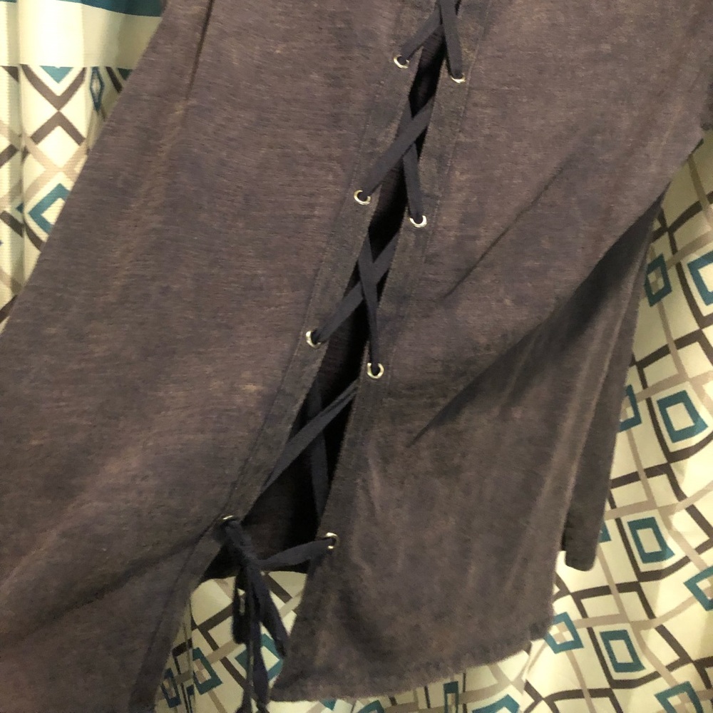 Lace Up Back Top